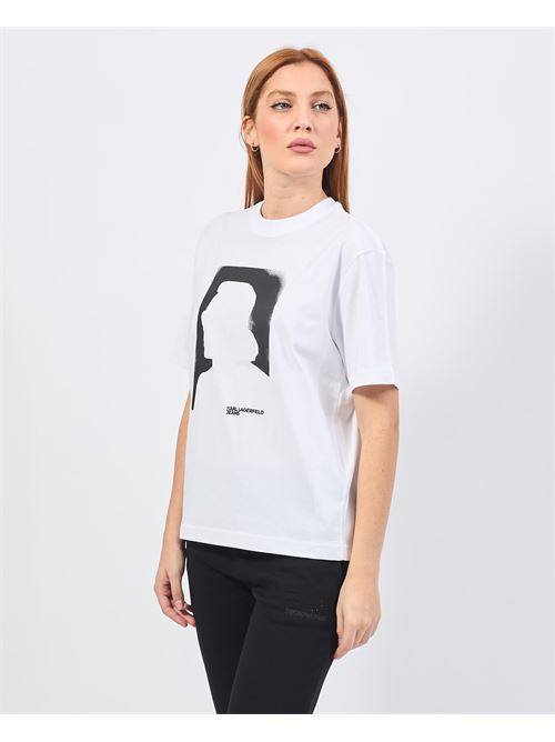 T-shirt femme Karl Lagerfeld avec logo KARL LAGERFELD | 245J1711J109